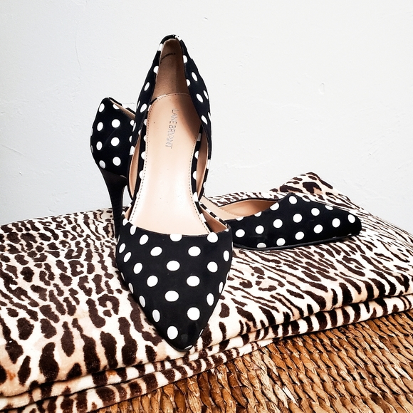 Lane Bryant Shoes - Lane Bryant Classic Polka Dot Pumps